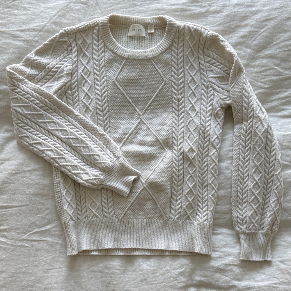 Cyrus Ivory Knit Sweater